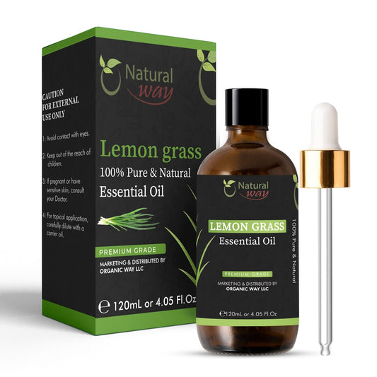 Lemongrass Essential Oil | Premium Grade Essential Massage Oils 4 Fl Oz (120 Ml)